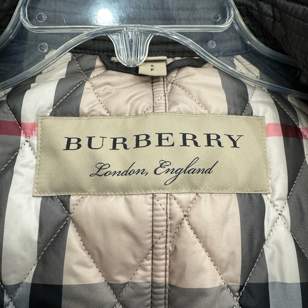 Burberry Baughton Quilted Belt Jacket Coat Flint - Picture 2 of 8